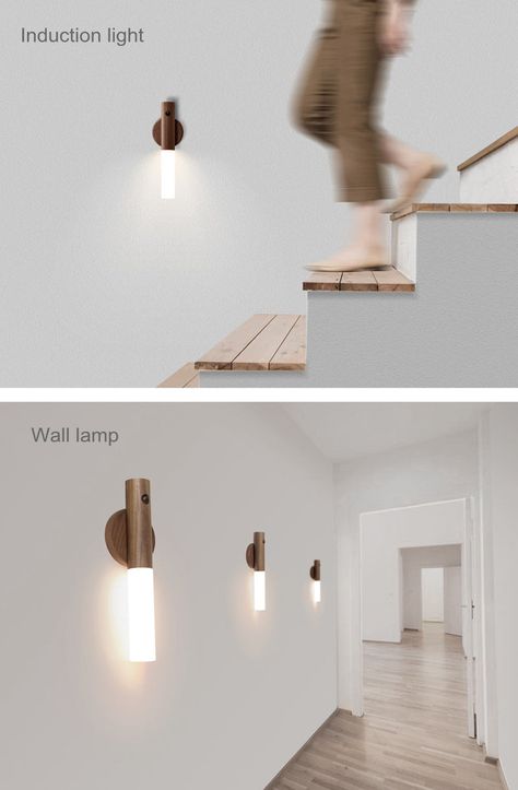 Minimal Goods™️ Motion-Sensing Wooden Night Lamp