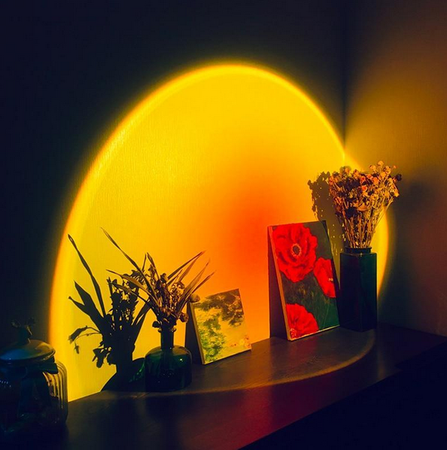 16 COLOURS IN 1 AURA SUNSET LAMP